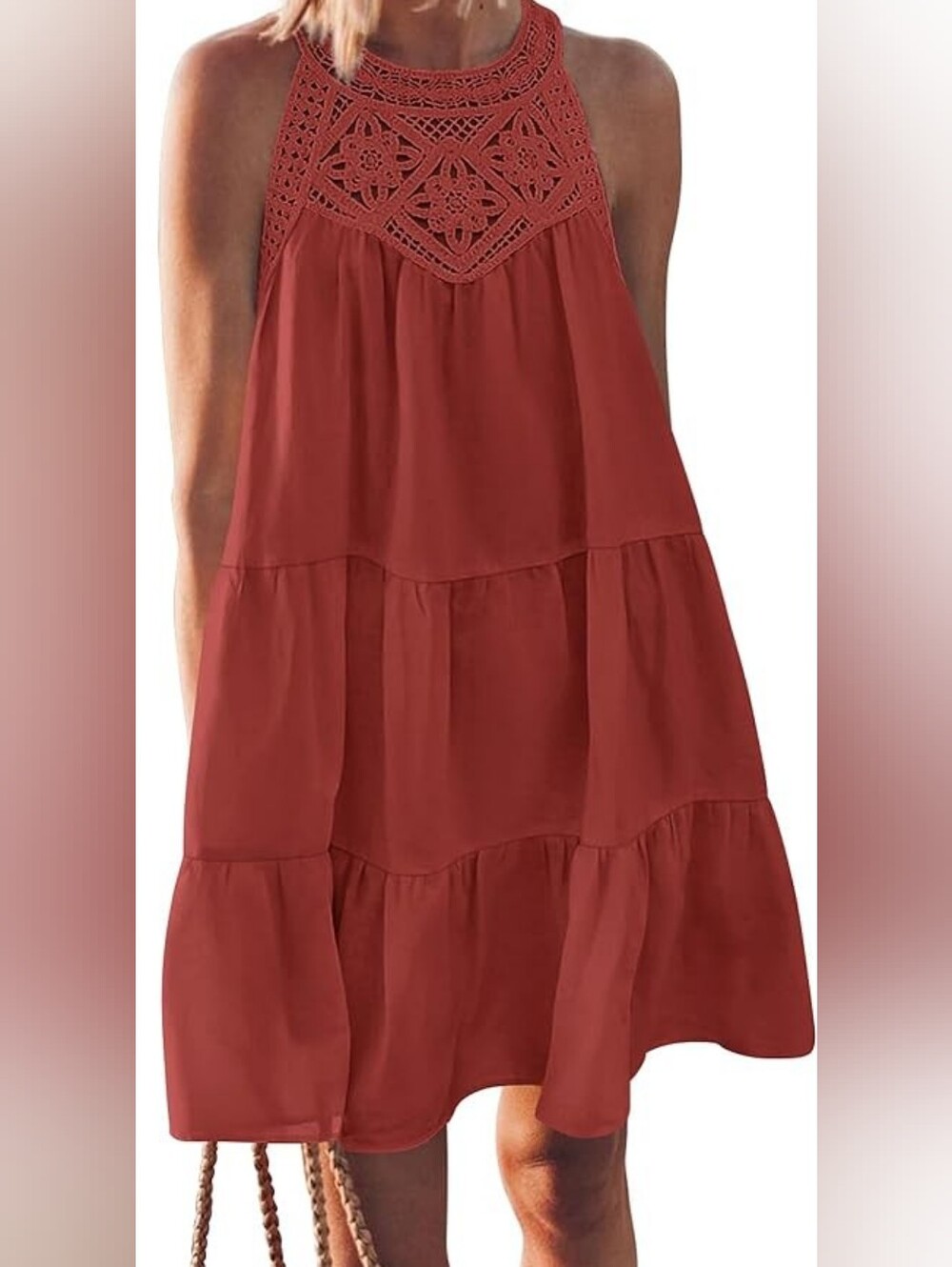 KIRUNDO Women Summer Halter Sundress